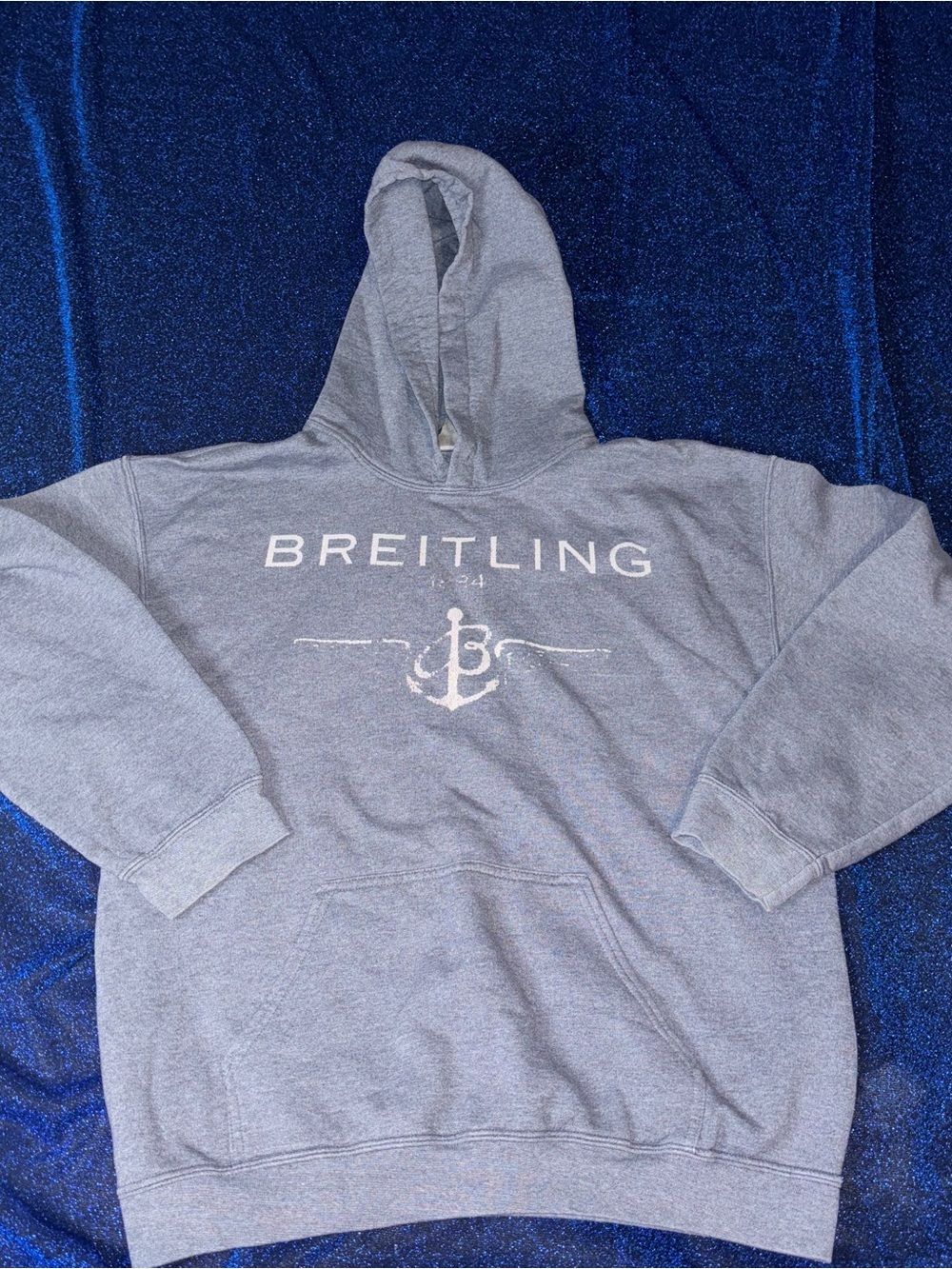 Breitling Light Blue Logo Hoodie